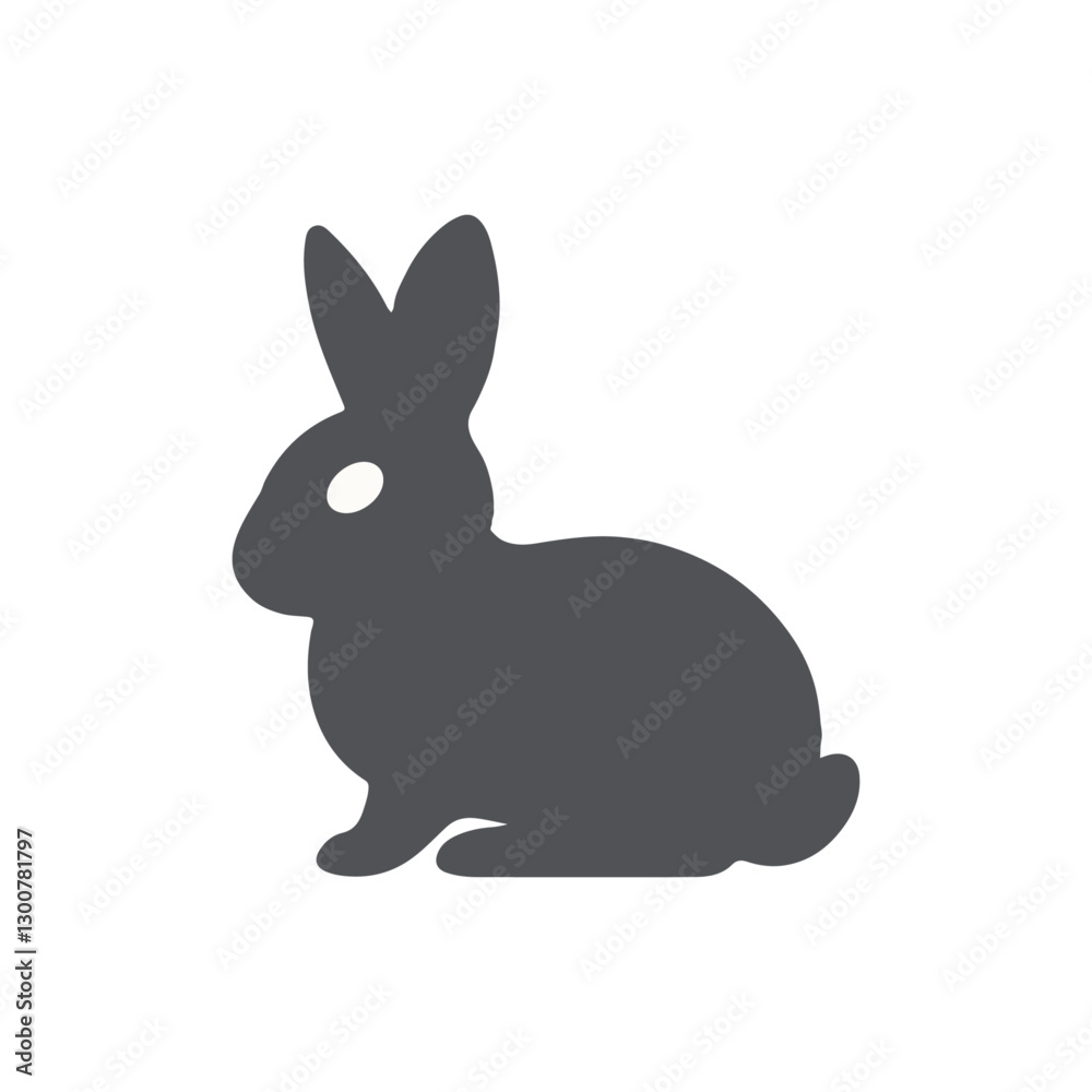 Obraz premium Minimalist Rabbit icon 