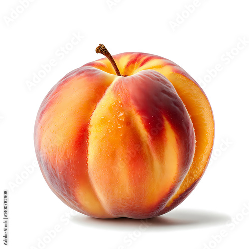 peach isolated on white background