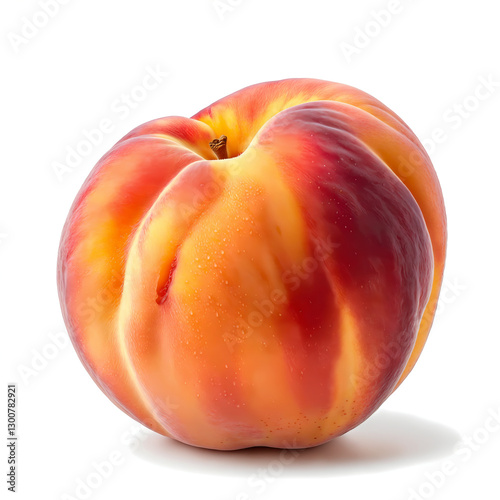 peach isolated on white background