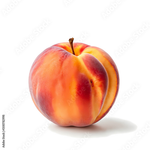 peach isolated on white background