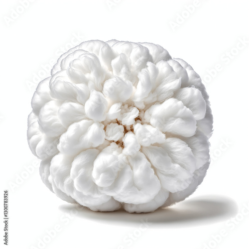 A Cotton ball isolated on white background