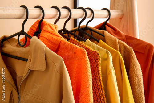 Warm autumnal clothing coll...