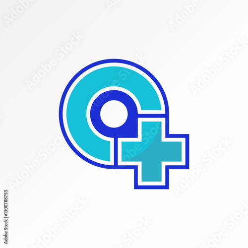 Logo design graphic concept creative premium vector stock image top sell initial O C plus medical health care hospital help clinic pharmacy monogram 