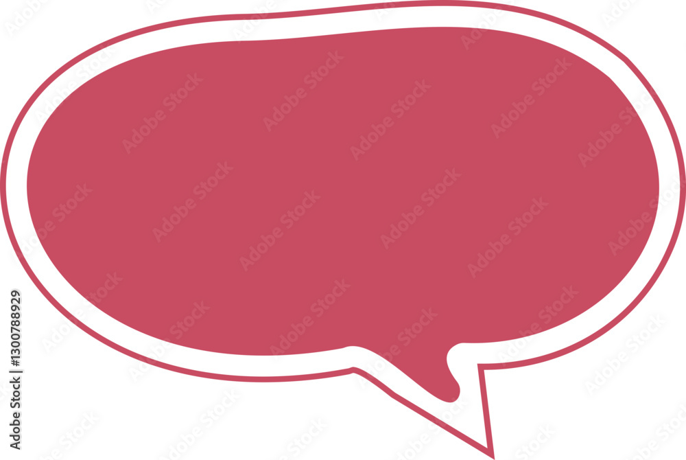 pink speech bubble