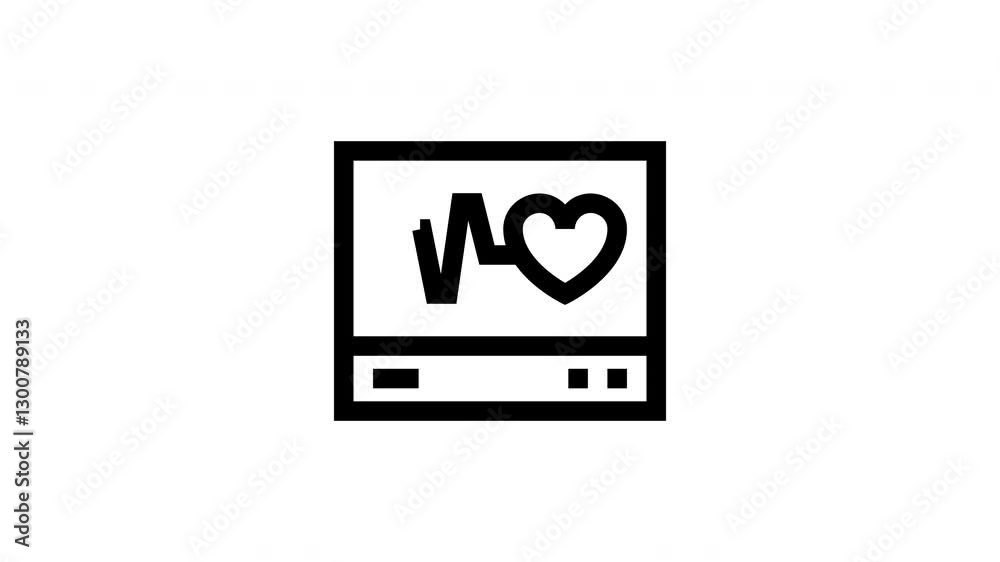 heart rate animated icon heart rate animated icon