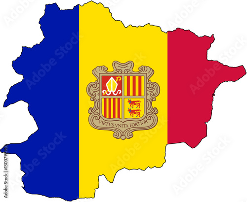 Andorra Flag Overlay - High-Quality Vector SVG