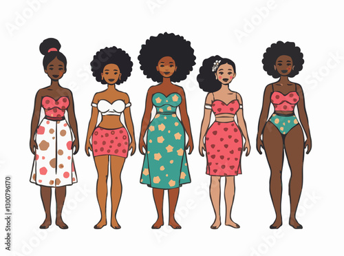 Empowerment Through Diversity: Skin Tones and Body Types