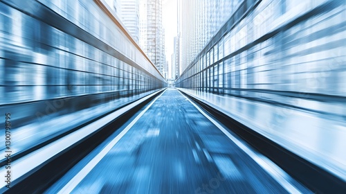 Fast-Paced Corporate World of High-Speed City Traffic Motion Blur