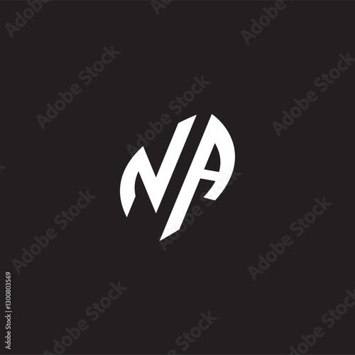 Initial logo design esport NA gaming and bold concept