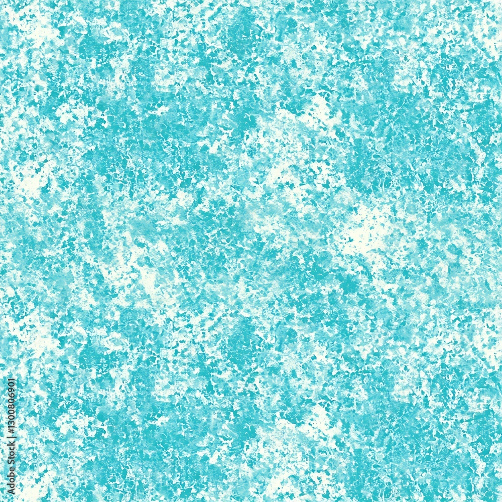 Fototapeta premium Turquoise and white mottled texture illustrating a unique mottled pattern