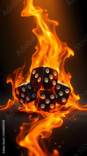 Fire dice wallpaper 
