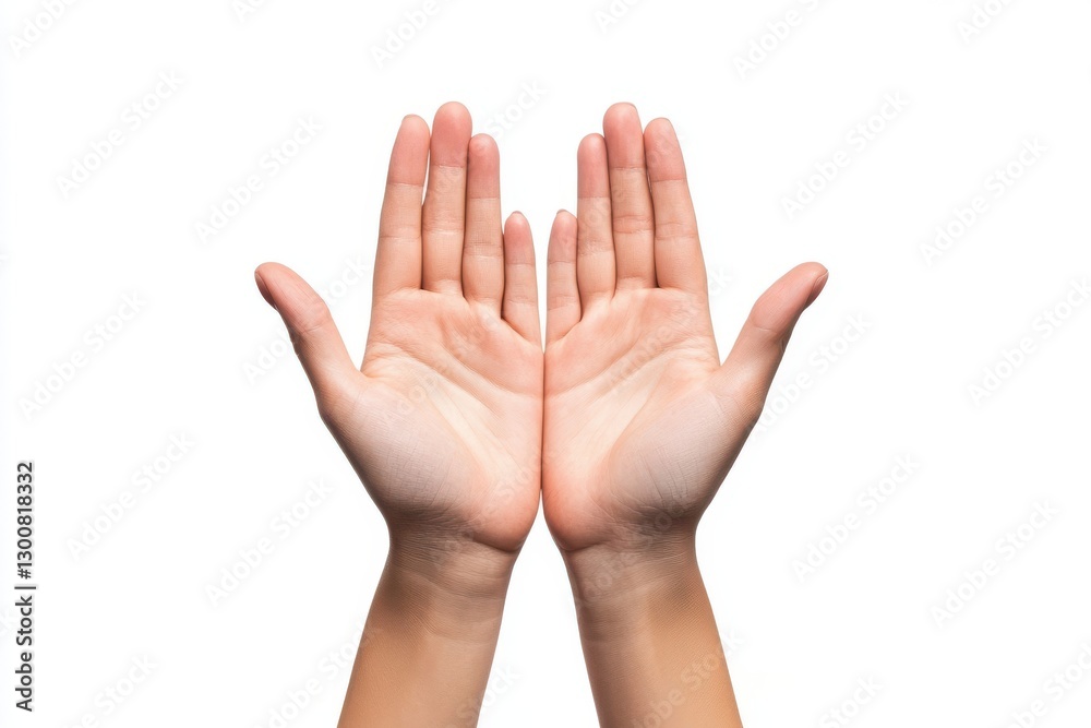 Pair of Hands Holding an Object – White Background Image Pair of Hands Holding an Object – White Background Image