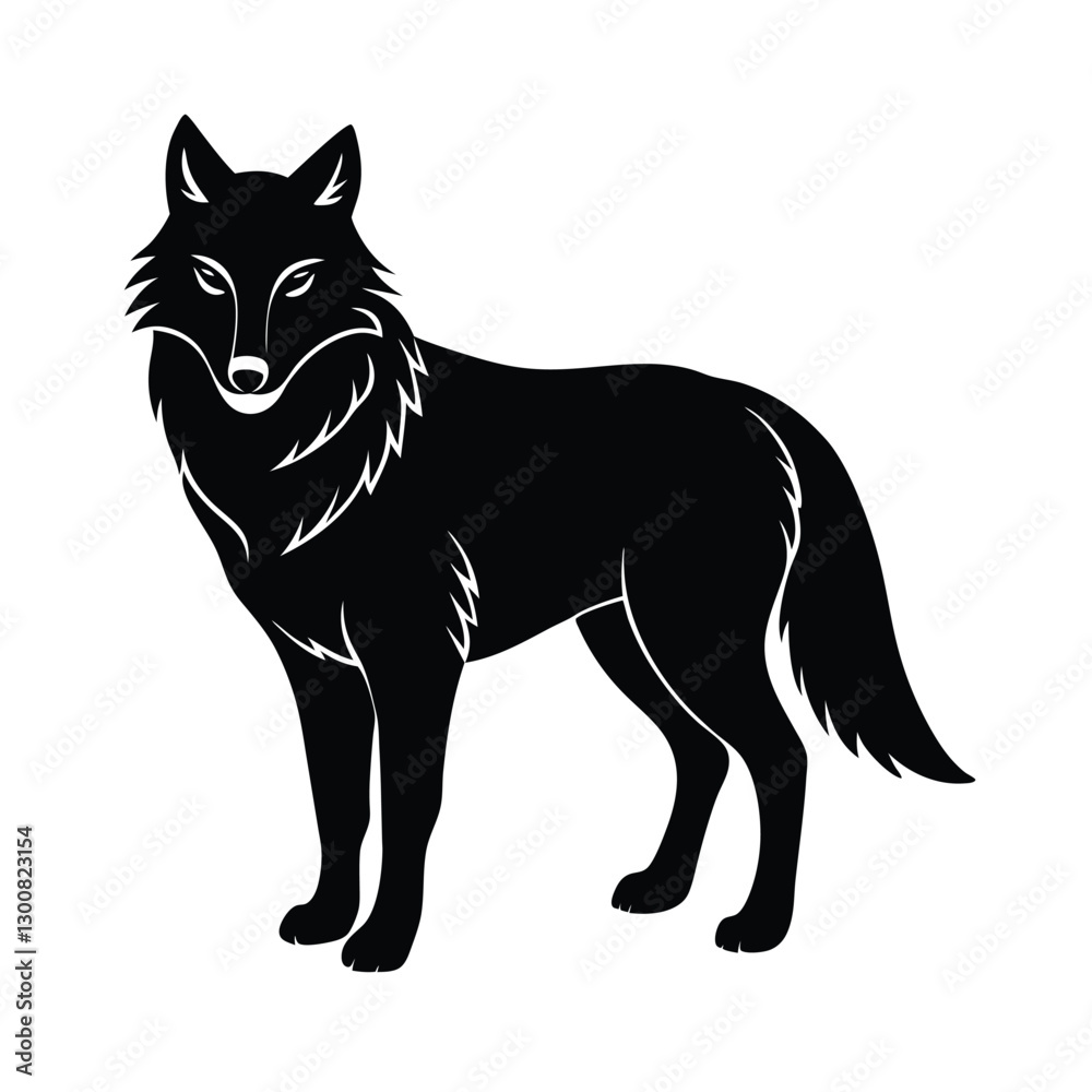 Obraz premium vector image of a wolf