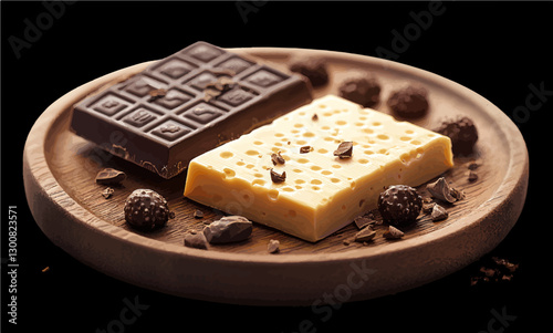 Chocolate and White Chocolate Treats: A Vector Delight