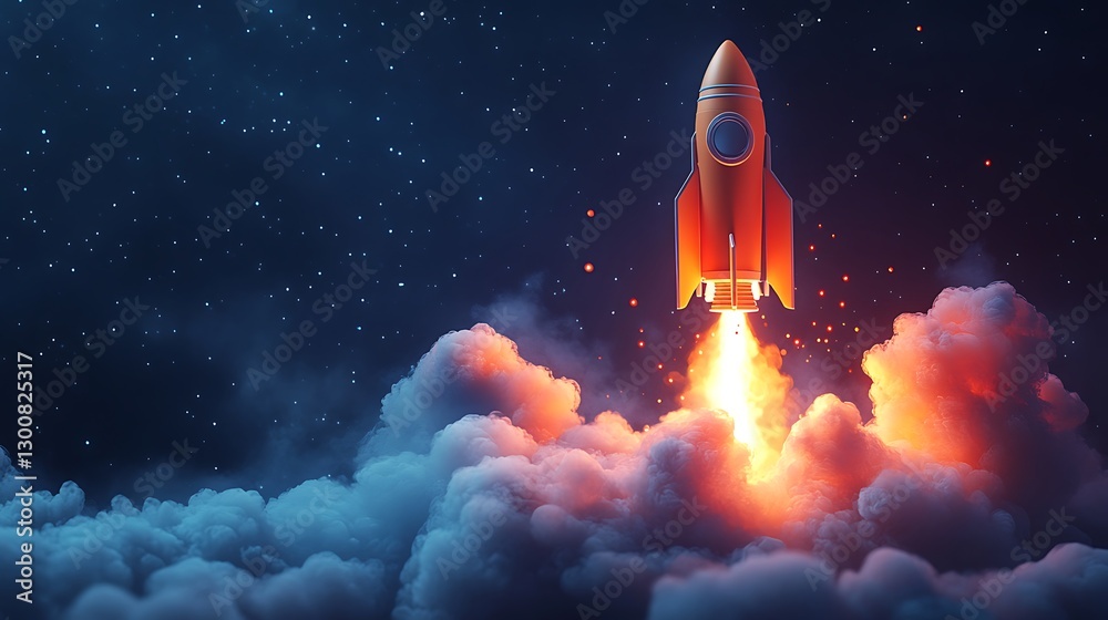 Rocket Launching from Laptop Screen with Explosive Flames, A rocket launching from a laptop screen, surrounded by fiery explosions and smoke Rocket Launching from Laptop Screen with Explosive Flames, A rocket launching from a laptop screen, surrounded by fiery explosions and smoke