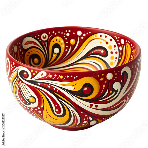 Colorful Decorative Bowls for Cinco de Mayo – Festive Illustration isolated on transparent background