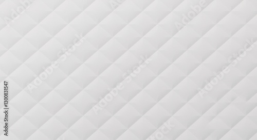 A seamless, repeating pattern of light gray quilted diamonds, creating a subtle diagonal texture