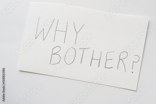 why bother?
