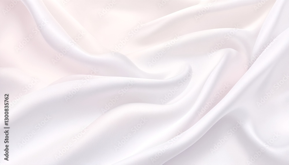 Obraz premium the image depicts soft flowing white silk fabric.