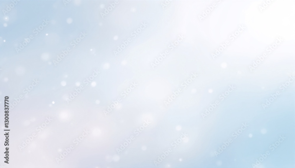 Fototapeta premium snowy background with gradient blue and white colors.