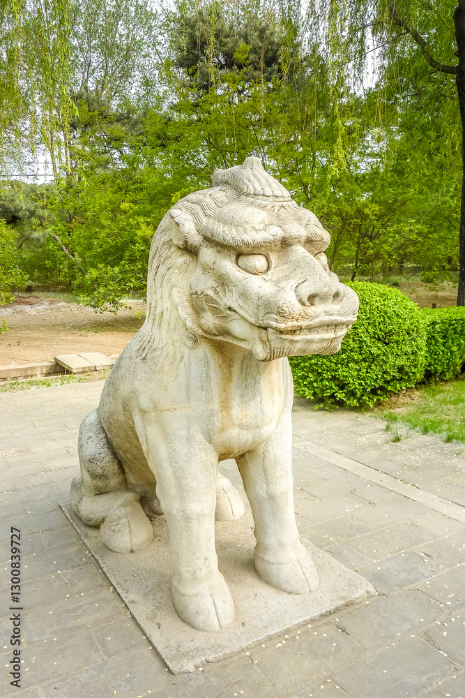 Avenue of the Animals, Beijing, China. In the site there are tombs of most emperors of the Ming dynasty, who ruled in China from 1368 to 1644. Avenue of the Animals, Beijing, China. In the site there are tombs of most emperors of the Ming dynasty, who ruled in China from 1368 to 1644.