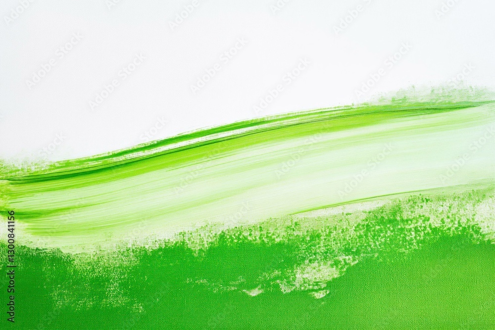 Abstract green landscape with smooth brush strokes, symbolizing nature, freshness, and tranquility in a harmonious color palette Abstract green landscape with smooth brush strokes, symbolizing nature, freshness, and tranquility in a harmonious color palette