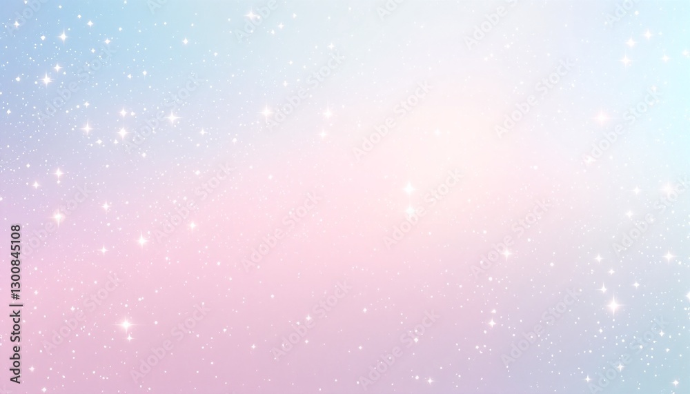 Obraz premium A pastel rainbow gradient with sparkles.