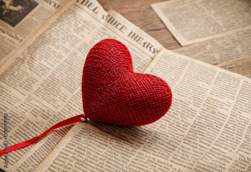 Red Heart Red Heart Styling in English Newspapers