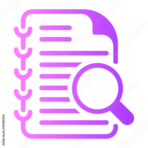 plagiarism gradient icon