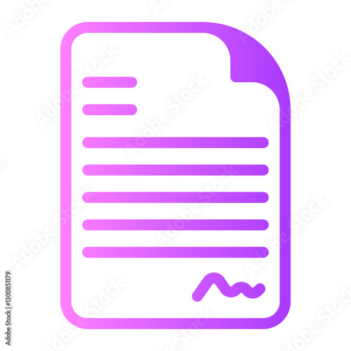 signature gradient icon