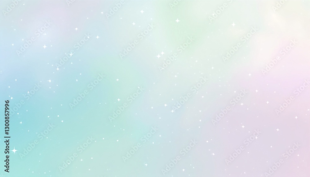 A pastel rainbow gradient with scattered white stars. A pastel rainbow gradient with scattered white stars.
