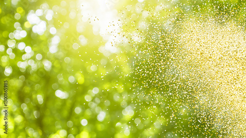Water splashes and floating petals create a mesmerizing scene, reflecting the joy and cultural vibrance of Thailand’s Songkran festival in warm golden light.