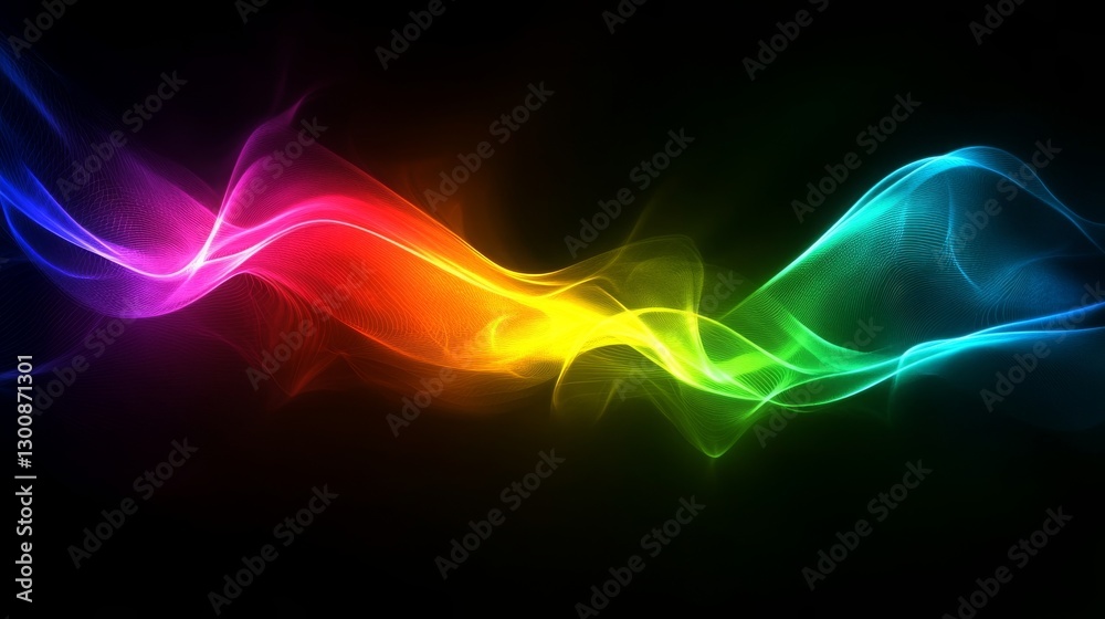Obraz premium Vibrant Abstract Neon Background with Glowing Light Effects, Futuristic Gradient Design, and Electric Blue, Purple, Pink Hues. Dynamic and Colorful Digital Texture for Creative Visuals.