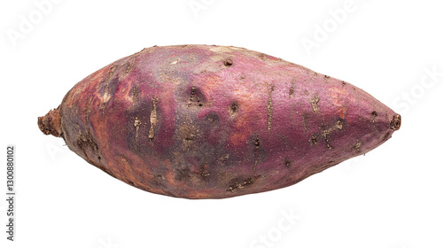 Fresh and organic sweet potato isolated on transparent background - high quality png of nutritious root vegetable.