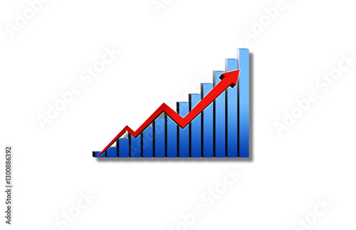 3D Graph line on white background Free Download 3D Graph line on white background - GFXLoad