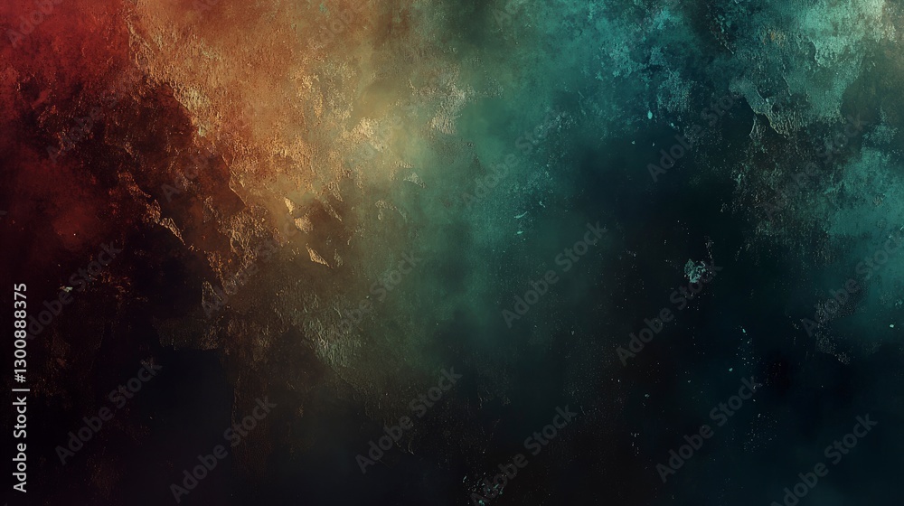 A digital painting of an aged copper surface with rust and patina, creating a textured background for design projects. The colors include brown, green, blue-green, dark red, and purple tones A digital painting of an aged copper surface with rust and patina, creating a textured background for design projects. The colors include brown, green, blue-green, dark red, and purple tones