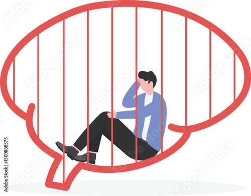 Imposter syndrome, masks with happy or sad expressions.Bipolar disorder, fake faces and emotions. Psychology,

