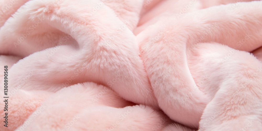 Soft Pink Faux Fur Blanket: An abstract close-up of a luxurious, plush, faux fur blanket in a soft pink hue, conveying warmth, comfort, and opulence. Soft Pink Faux Fur Blanket: An abstract close-up of a luxurious, plush, faux fur blanket in a soft pink hue, conveying warmth, comfort, and opulence.