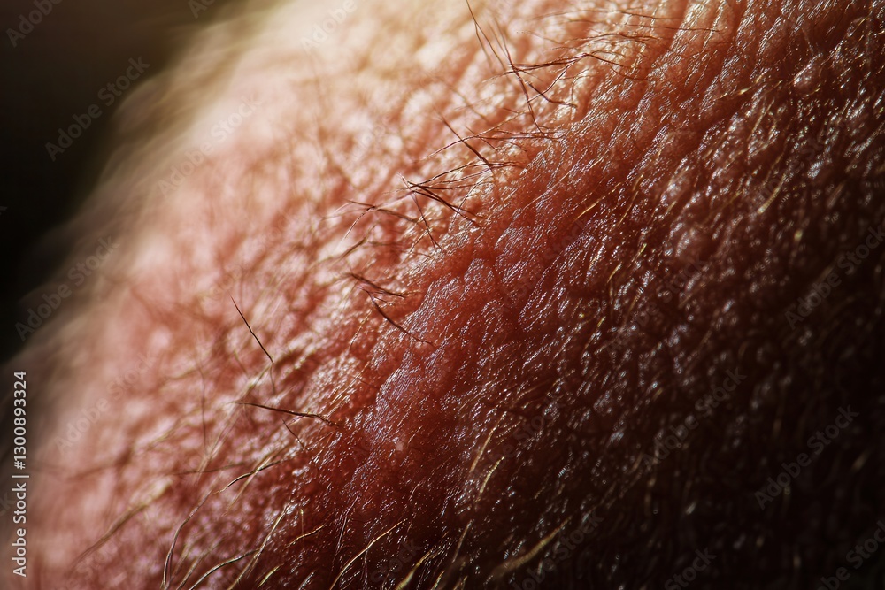 Fototapeta premium Close-up of irritated skin