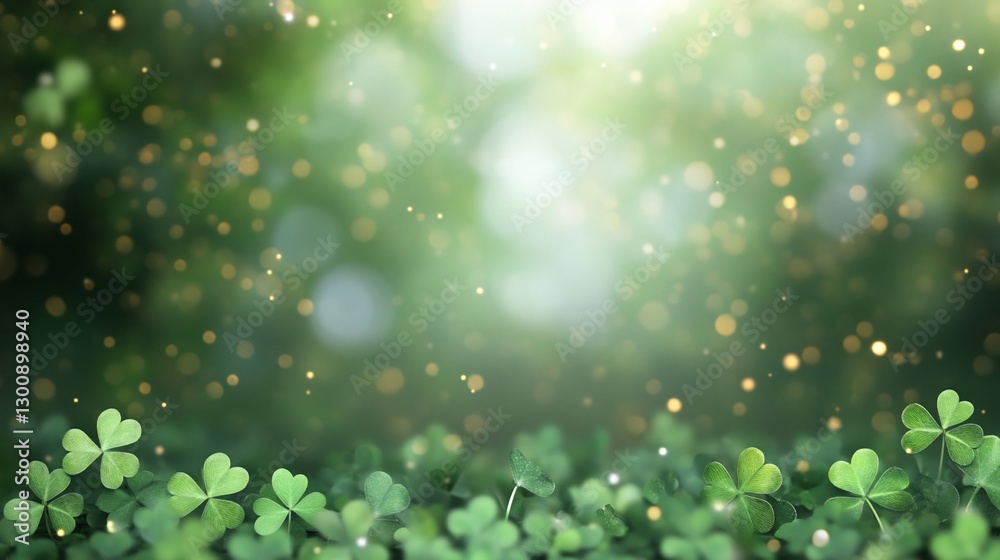 Shamrock Background, Nature, Soft Focus Shamrock Background, Nature, Soft Focus