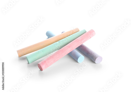 Colorful chalk sticks for e...