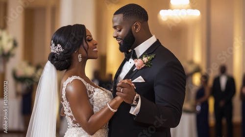 Romantic First Dance, Capturing the Joy and Love of a Newlywed Couple photo