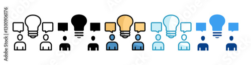 Idea Discussion  Icon Set Multiple Style Collection