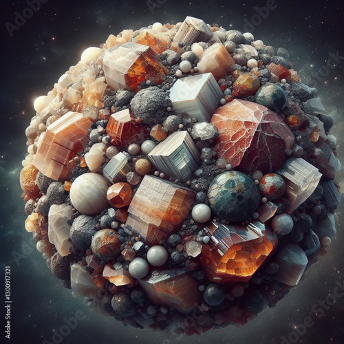 Contains distinct large feldspar or quartz phenocrysts set again