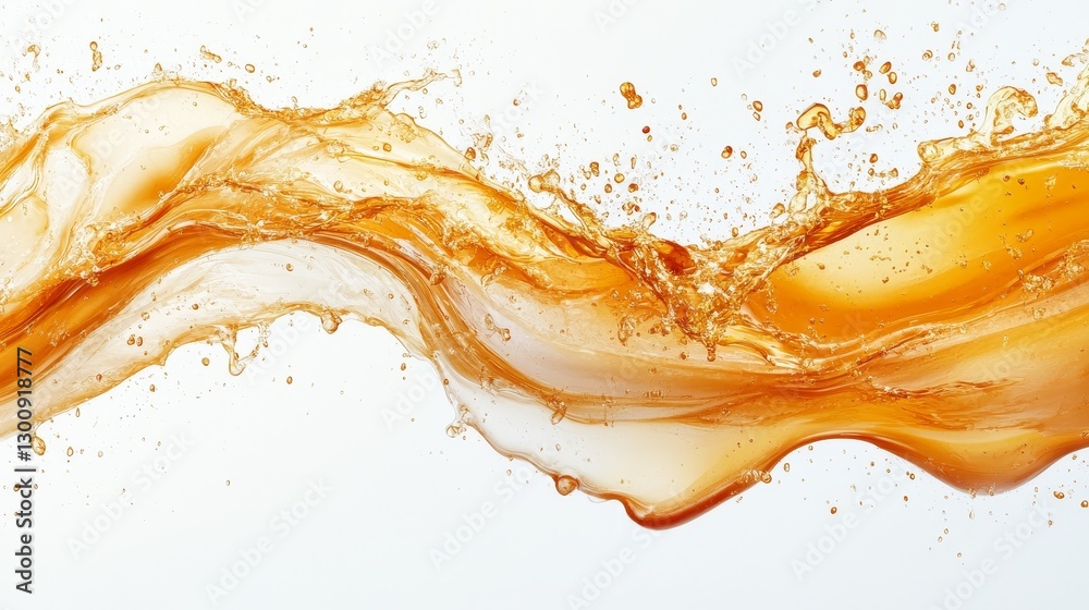 Abstract watercolor of liquid caramel and honey with cinnamon splatter on a white background, creating a vibrant and fluid composition that showcases warm, earthy tones and rich textures. Abstract watercolor of liquid caramel and honey with cinnamon splatter on a white background, creating a vibrant and fluid composition that showcases warm, earthy tones and rich textures.