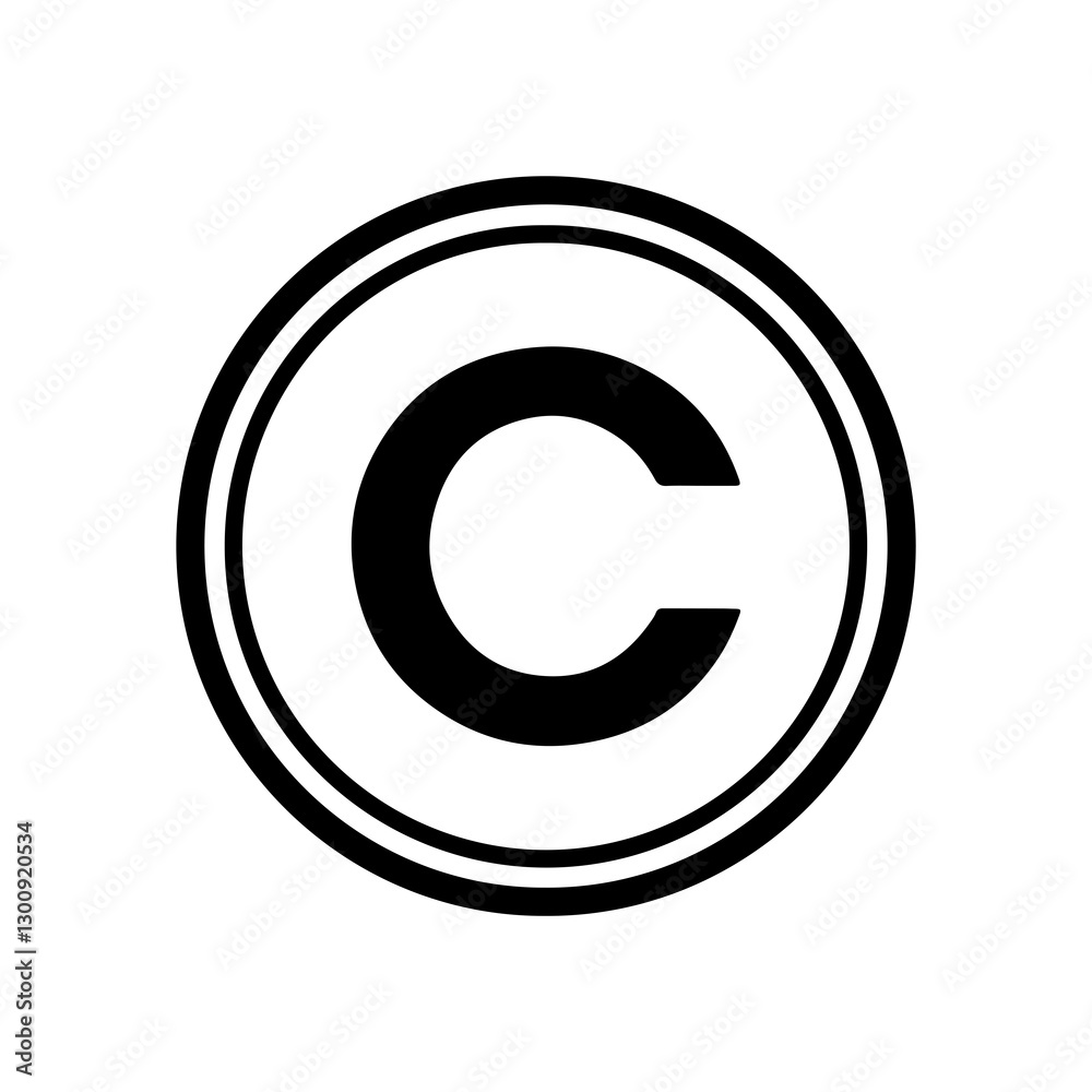 Copyright Symbol Icon Copyright Symbol Icon