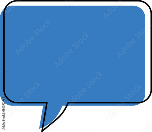 chat icon on blue background