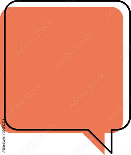 rote Sprechblase
