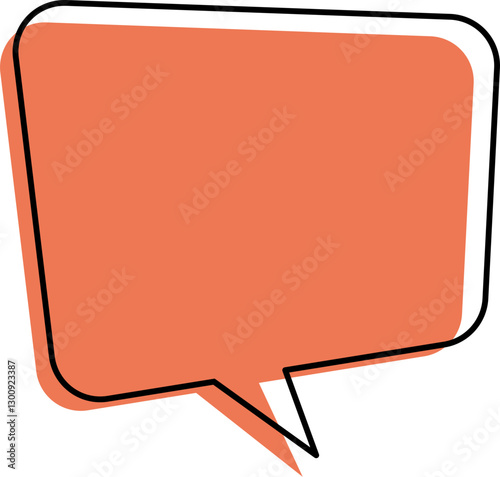 rote Sprechblase