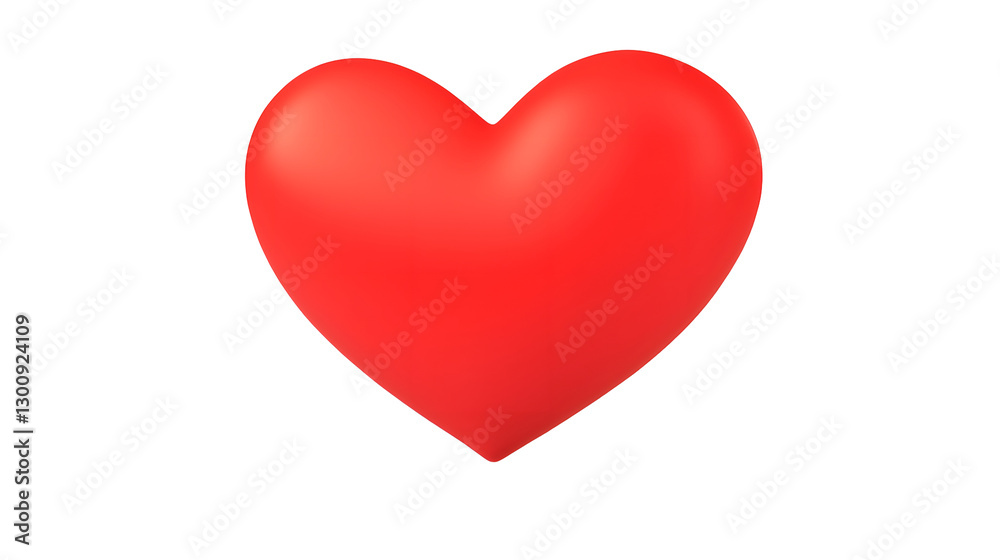 Playful 3D of a vibrant red heart with a slight tilt glossy highlights and a smooth plump design giving a cute and modern aesthetic Isolated on a transparent background Playful 3D of a vibrant red heart with a slight tilt glossy highlights and a smooth plump design giving a cute and modern aesthetic Isolated on a transparent background